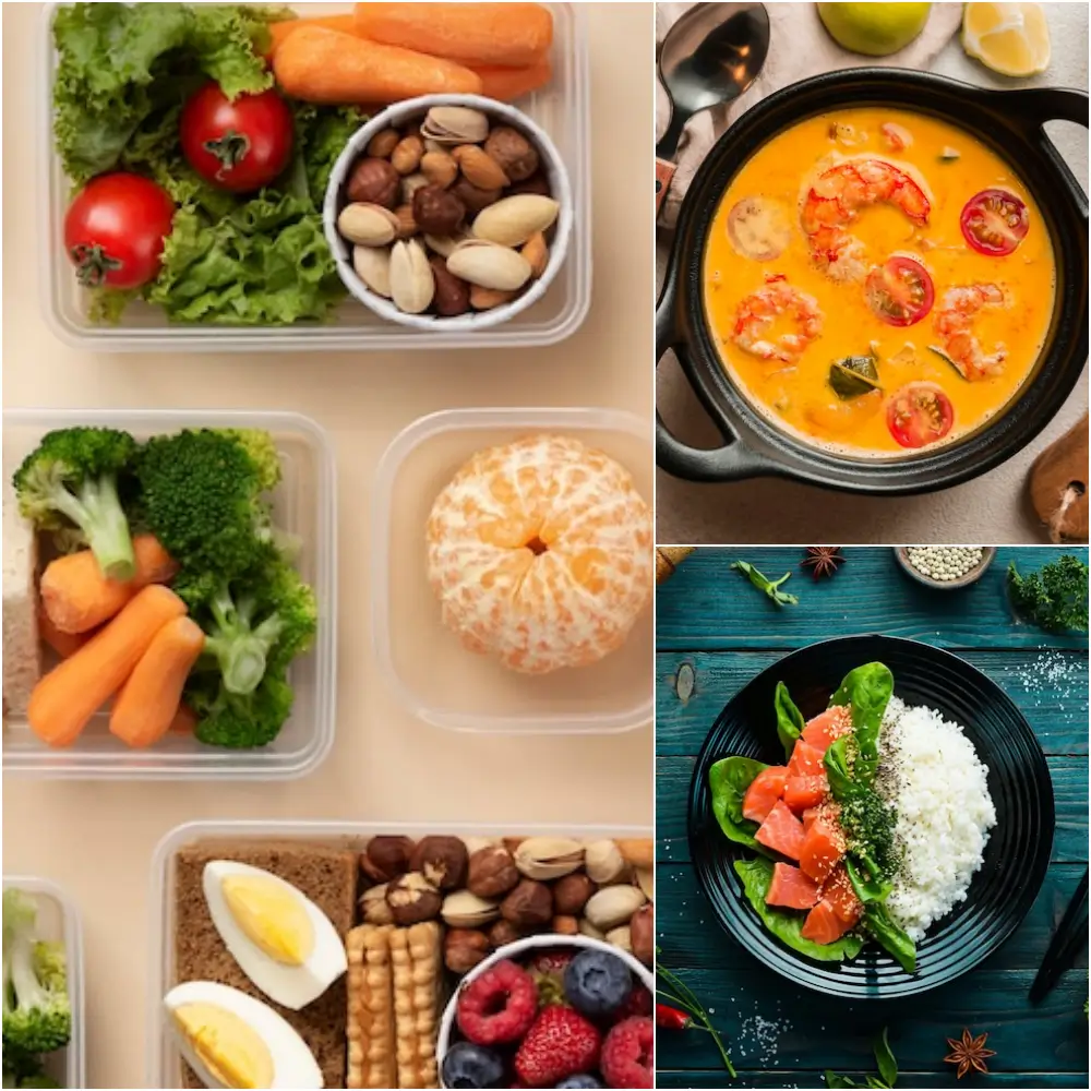 건강한 식재료와 음식들