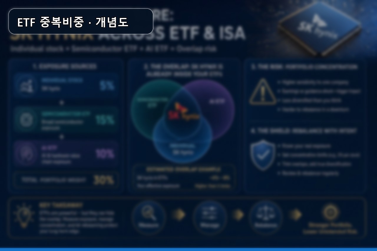 SK하이닉스 반도체 ETF ISA 중복비중 리밸런싱 이미지