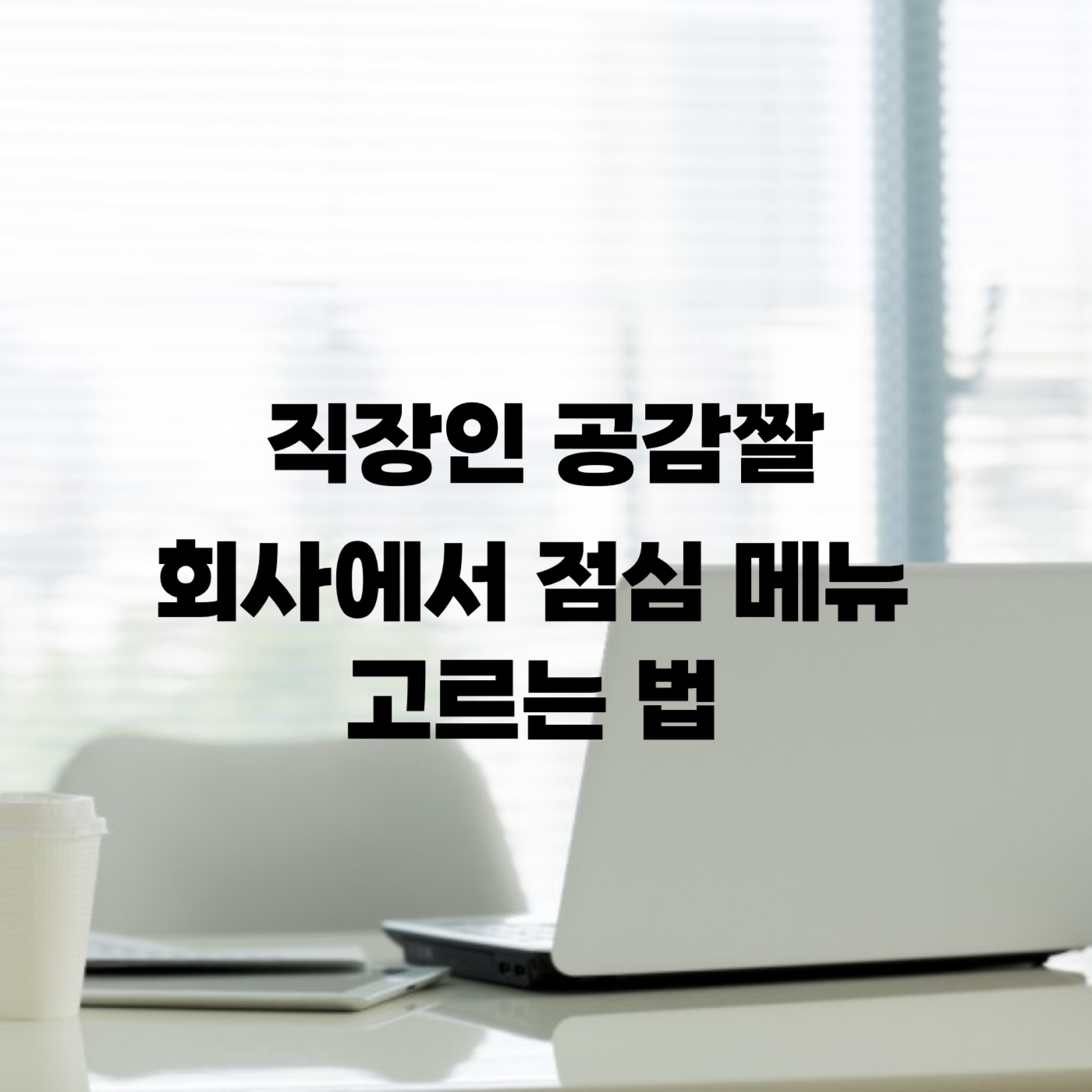 직장인 점심메뉴