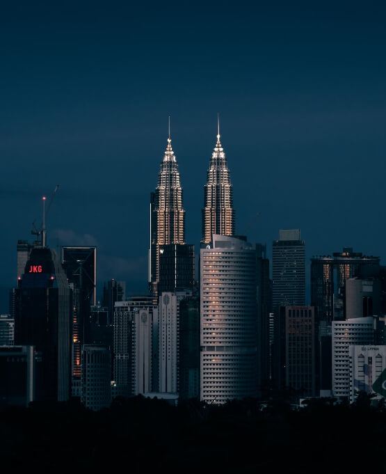 말레이시아 도시 풍경 야경