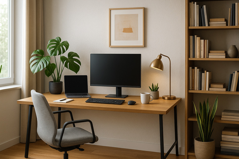 홈 오피스 인테리어한 이미지