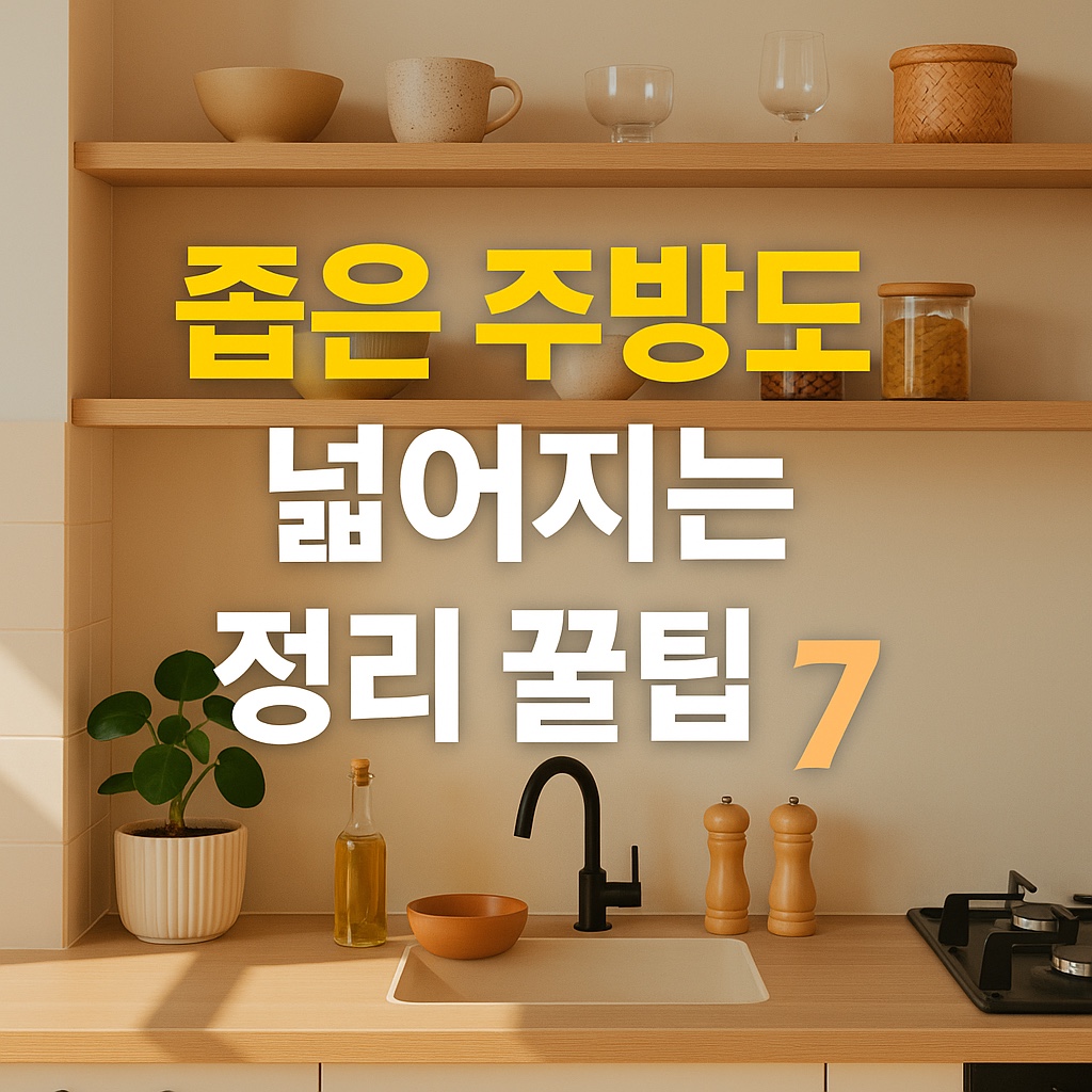 좁은 주방도 넓어지는 주방 정리