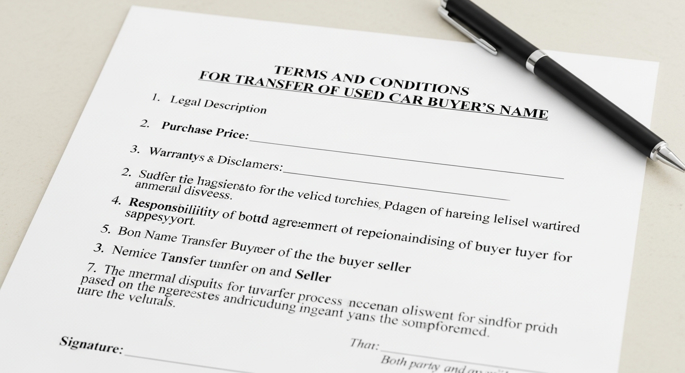 중고차 구매자의 명의 이전 조건#4