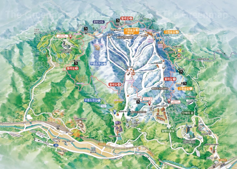 ▲ 겨울 시즌의 분위기를 담은 설경 조감도 버전