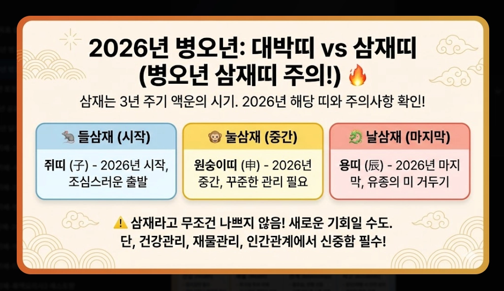 2026년 병오년 새해 운세 완벽 정리