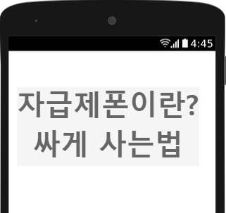 자급제폰이란