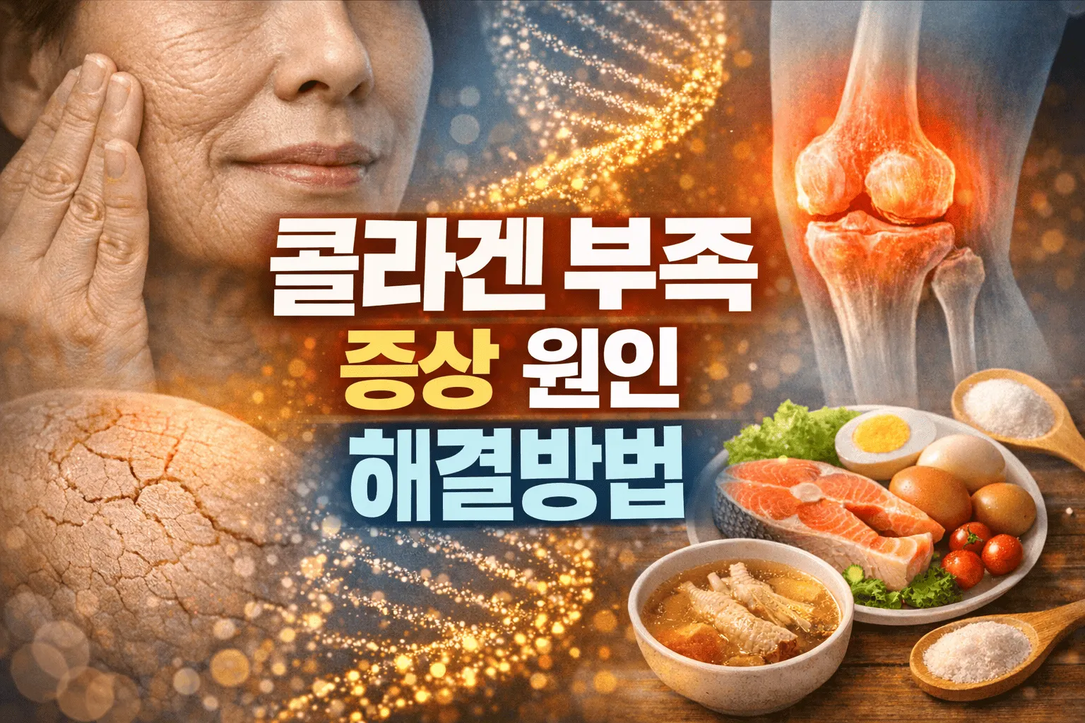 콜라겐 부족 증상 및 원인 해결 방법
