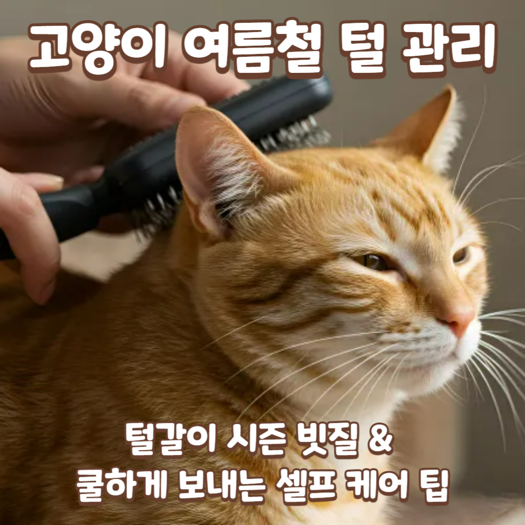 고양이 털갈이 브러쉬
