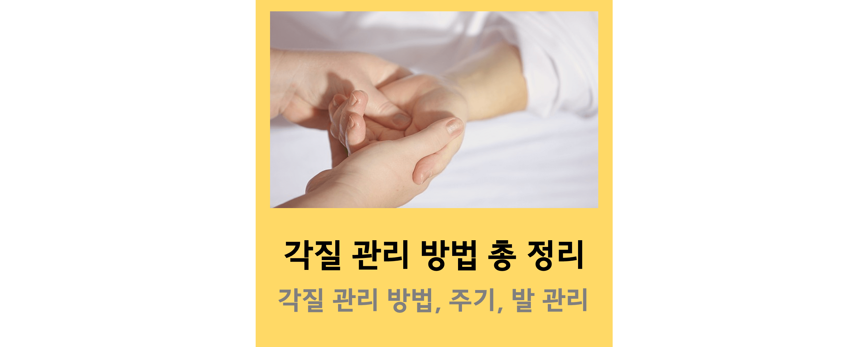 각질관리