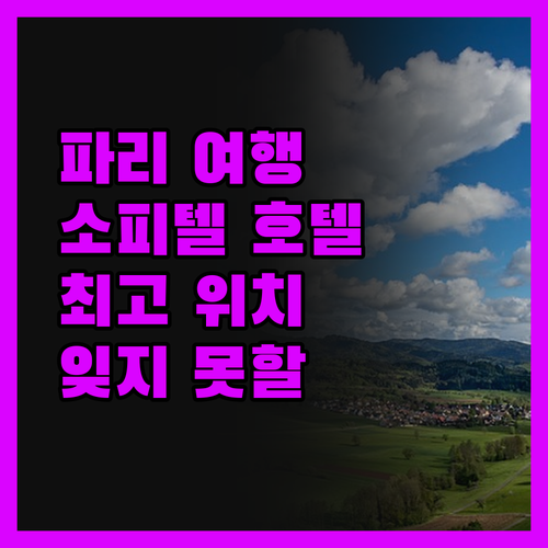 파리 여행, 소피텔 파리 아르 드 트
