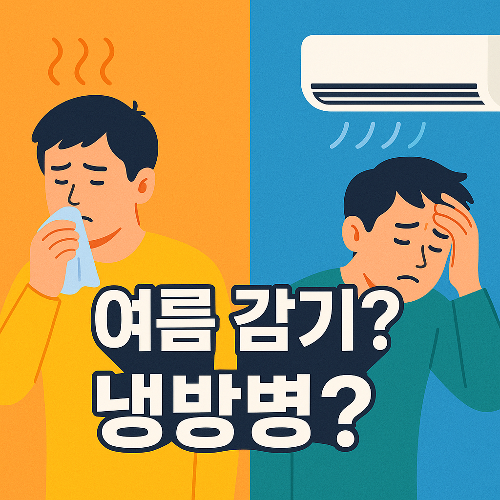 여름 감기 vs 냉방병, 헷갈리는 증상 구분과 예방법 총정리