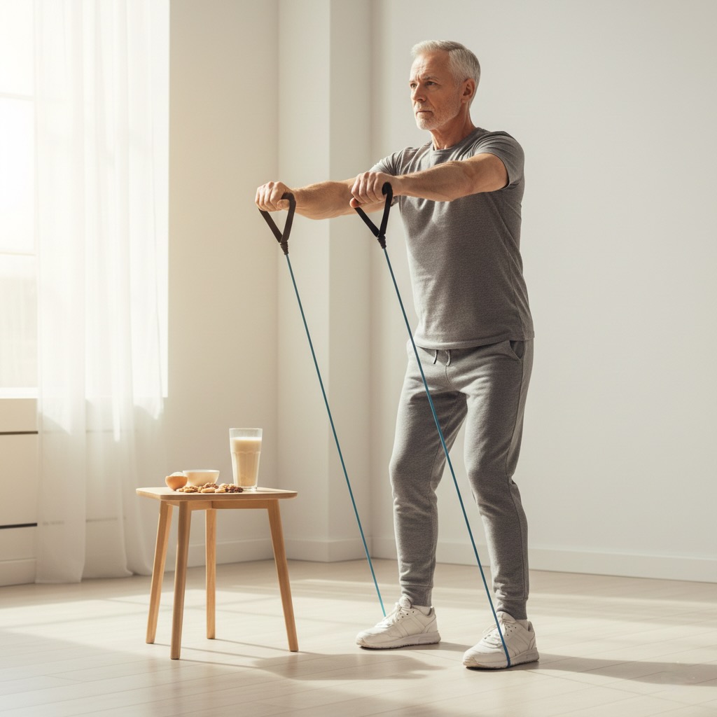 근감소증 시니어 근육량 근력운동 건강 관리 근육부자