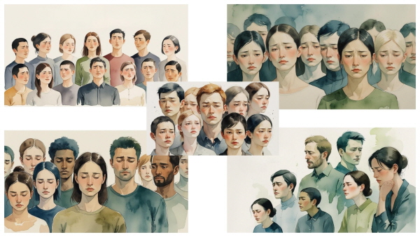 정이 없는 사람은 없습니다. 단지 그 표현이 낯설고, 받아들이는 방식이 다를 뿐입니다에 관한 그림