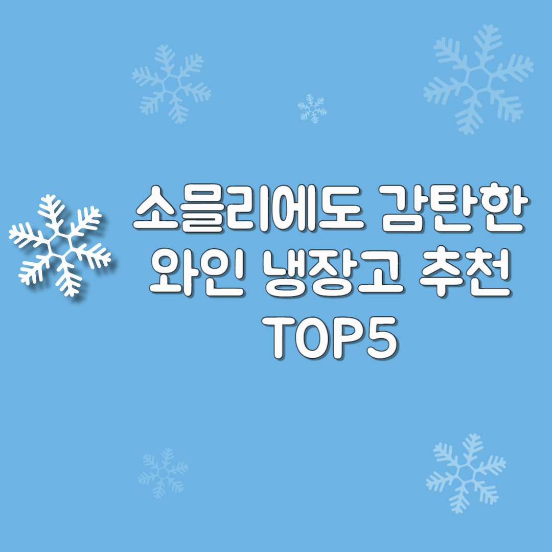 소믈리에도 감탄한 와인 냉장고 추천 TOP5