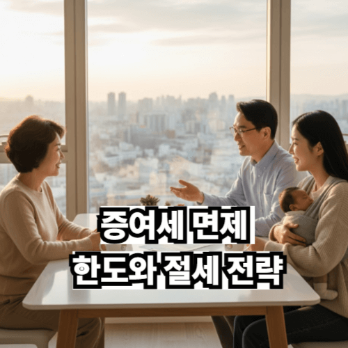 증여세 면제 한도 절세 전략 상의하는 가족