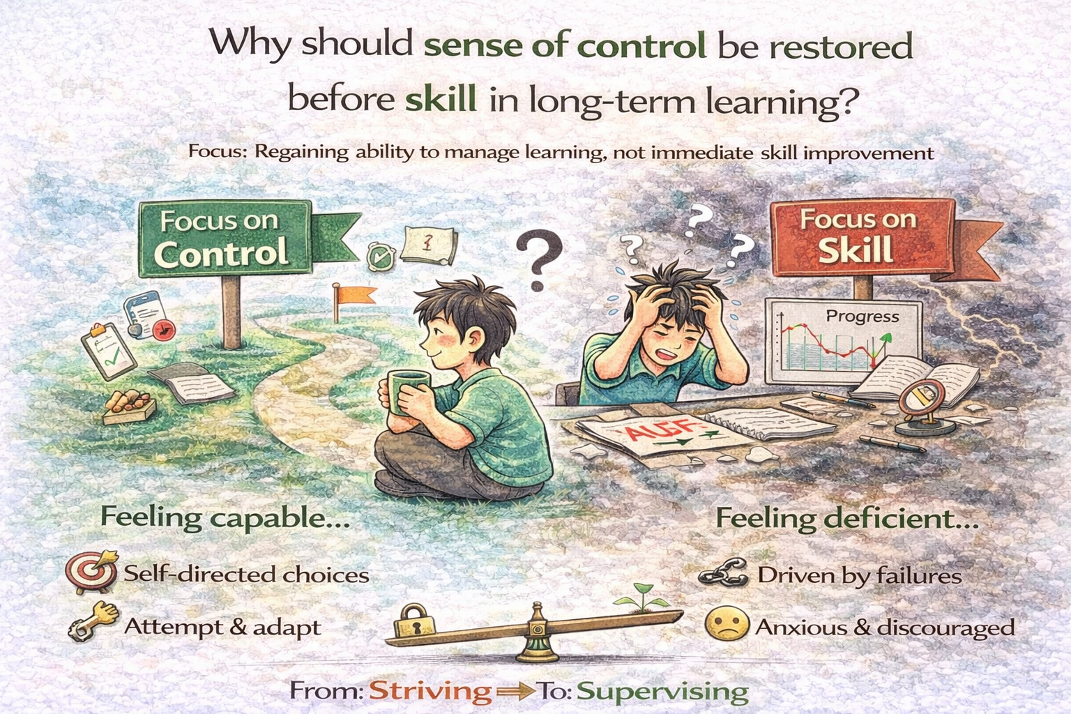 ㉚ 왜 장기 학습에서 통제감은 실력보다 먼저 회복되어야 하는가