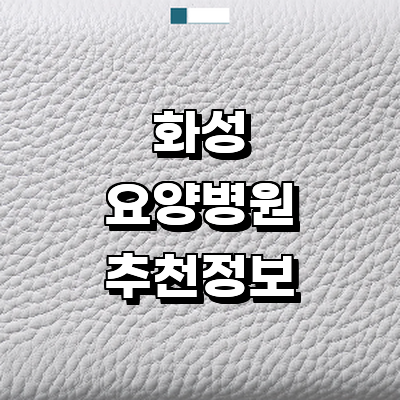 화성시 요양병원