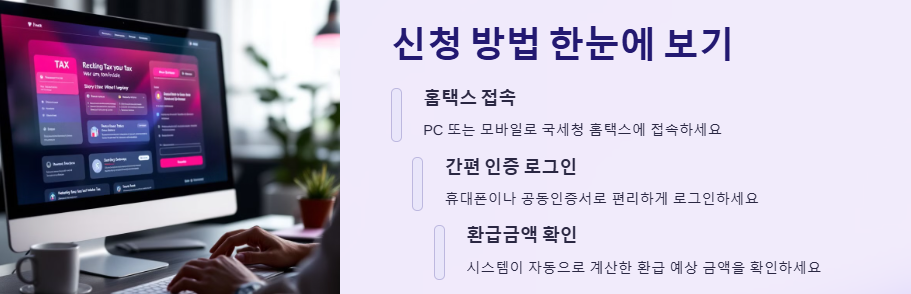 국세청 원클릭 환급 서비스: 환급대상자, 신청방법, 지급시기