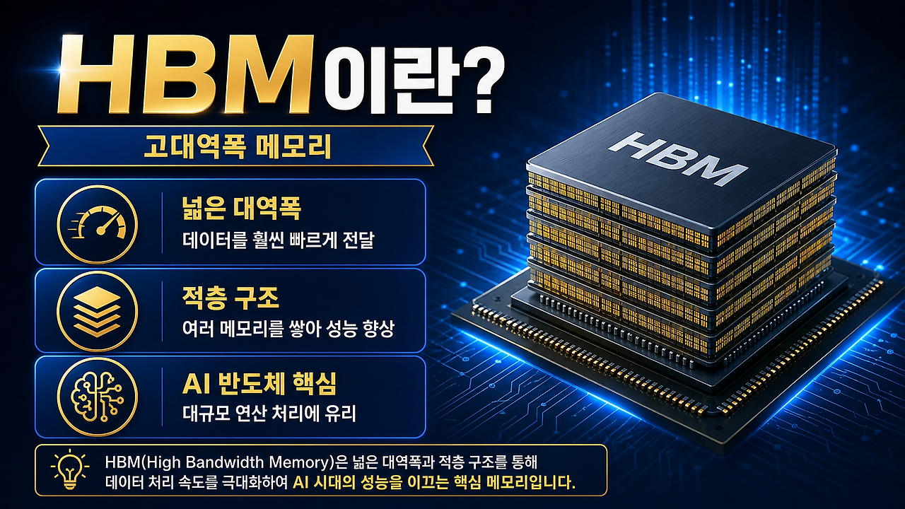HBM 고대역폭 메모리 개념 설명