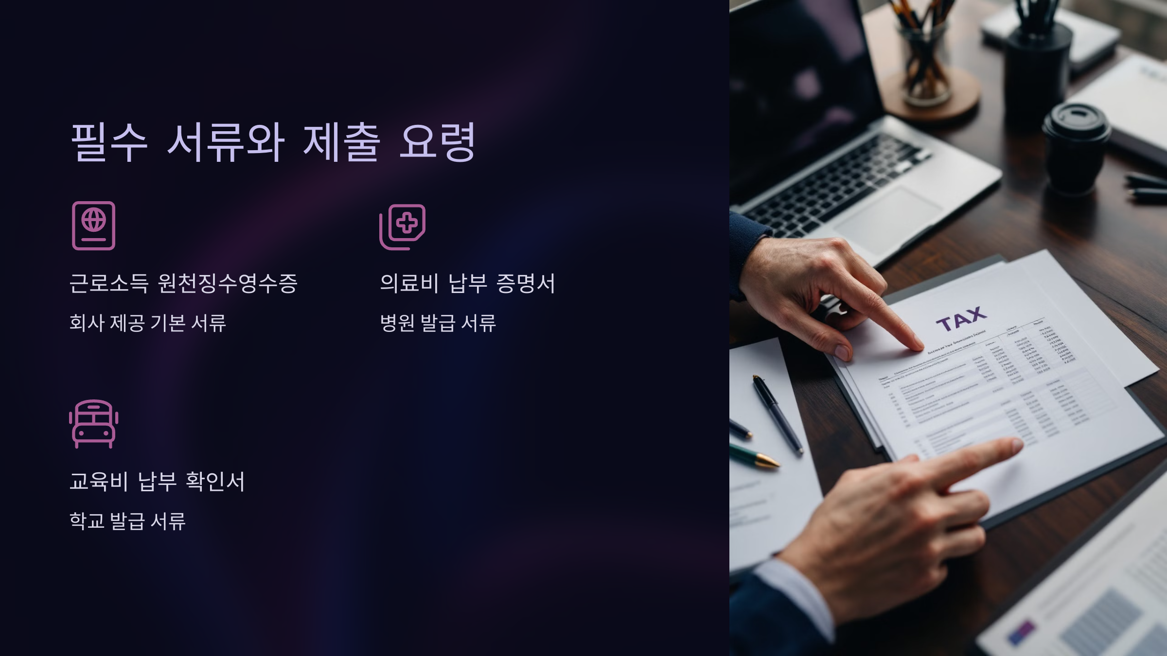 필수 서류와 제출 요령