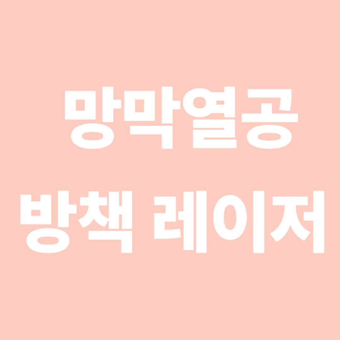 망막열공 방책 레이저
