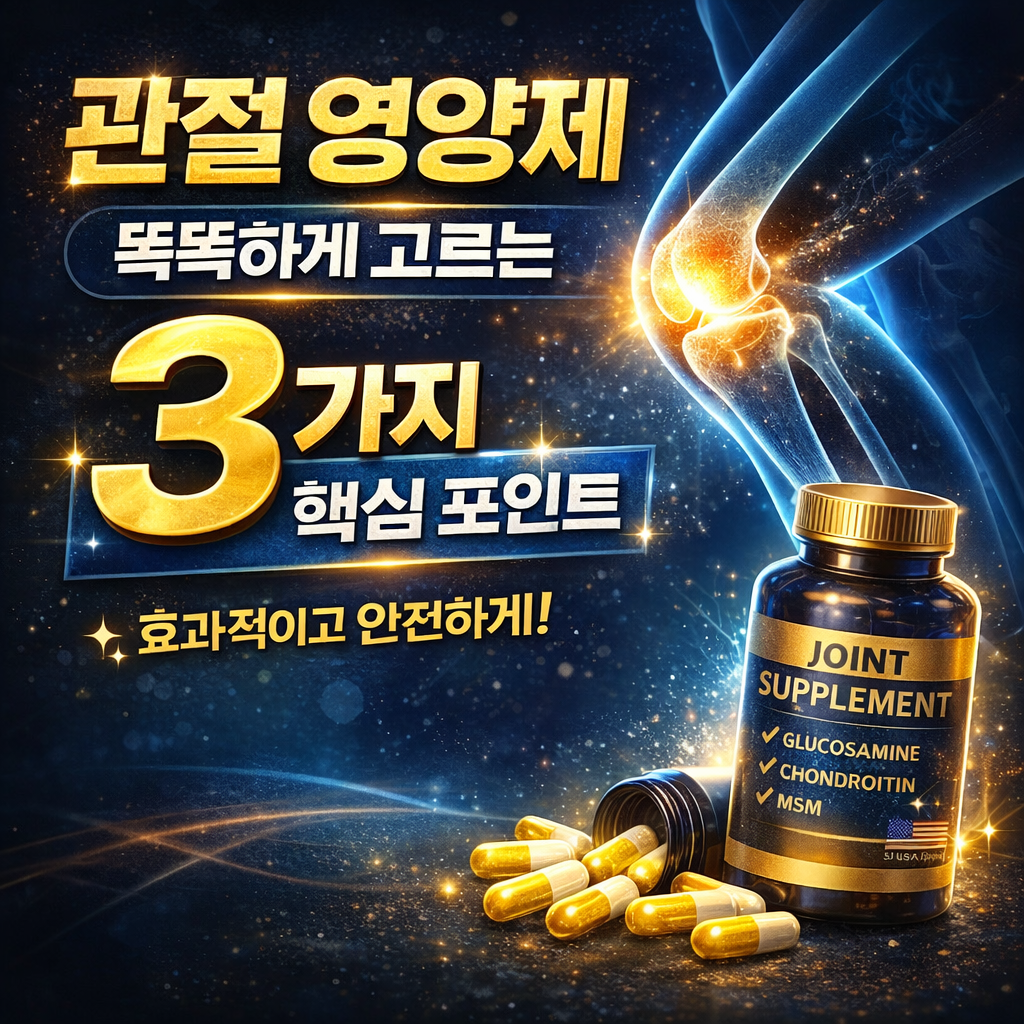 관절 영양제 사러 가기