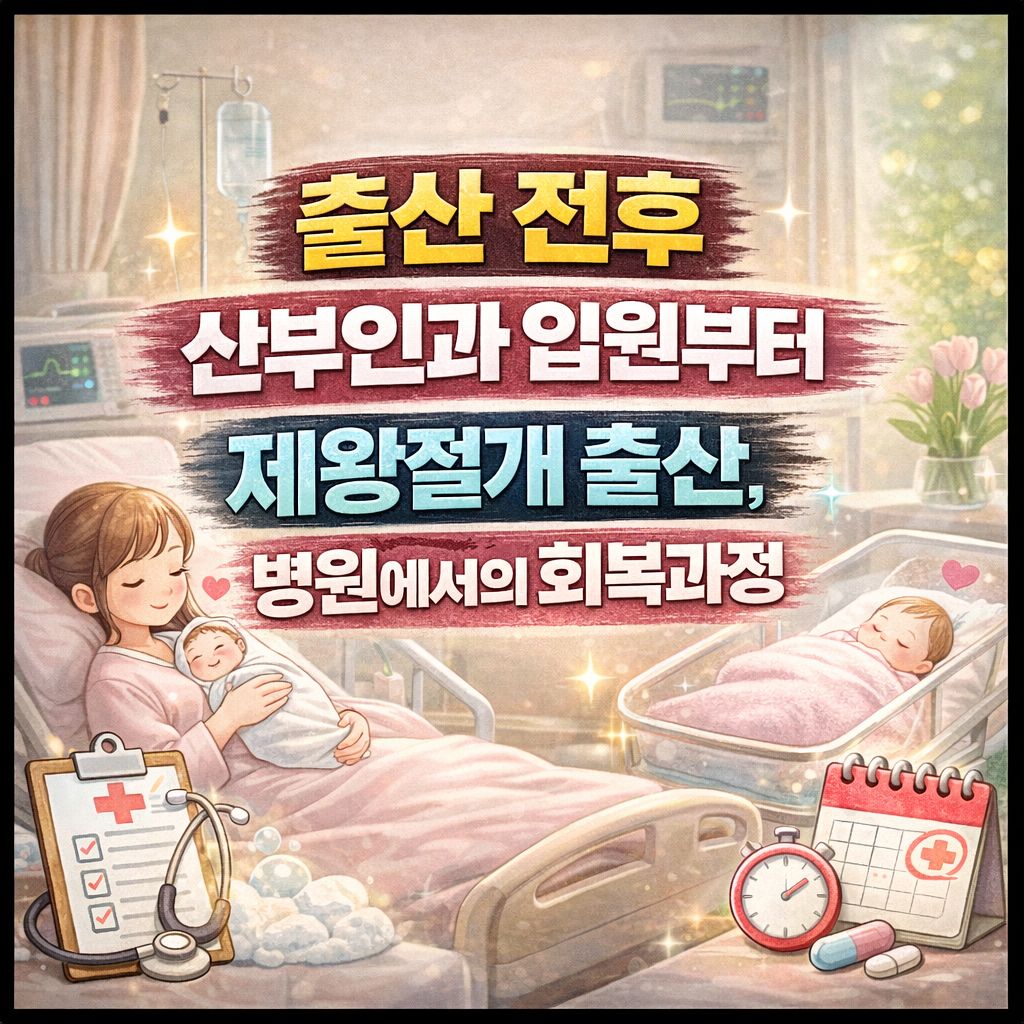 출산 전후 산부인과 입원부터 제왕절개 출산, 병원에서의 회복과 썸네일