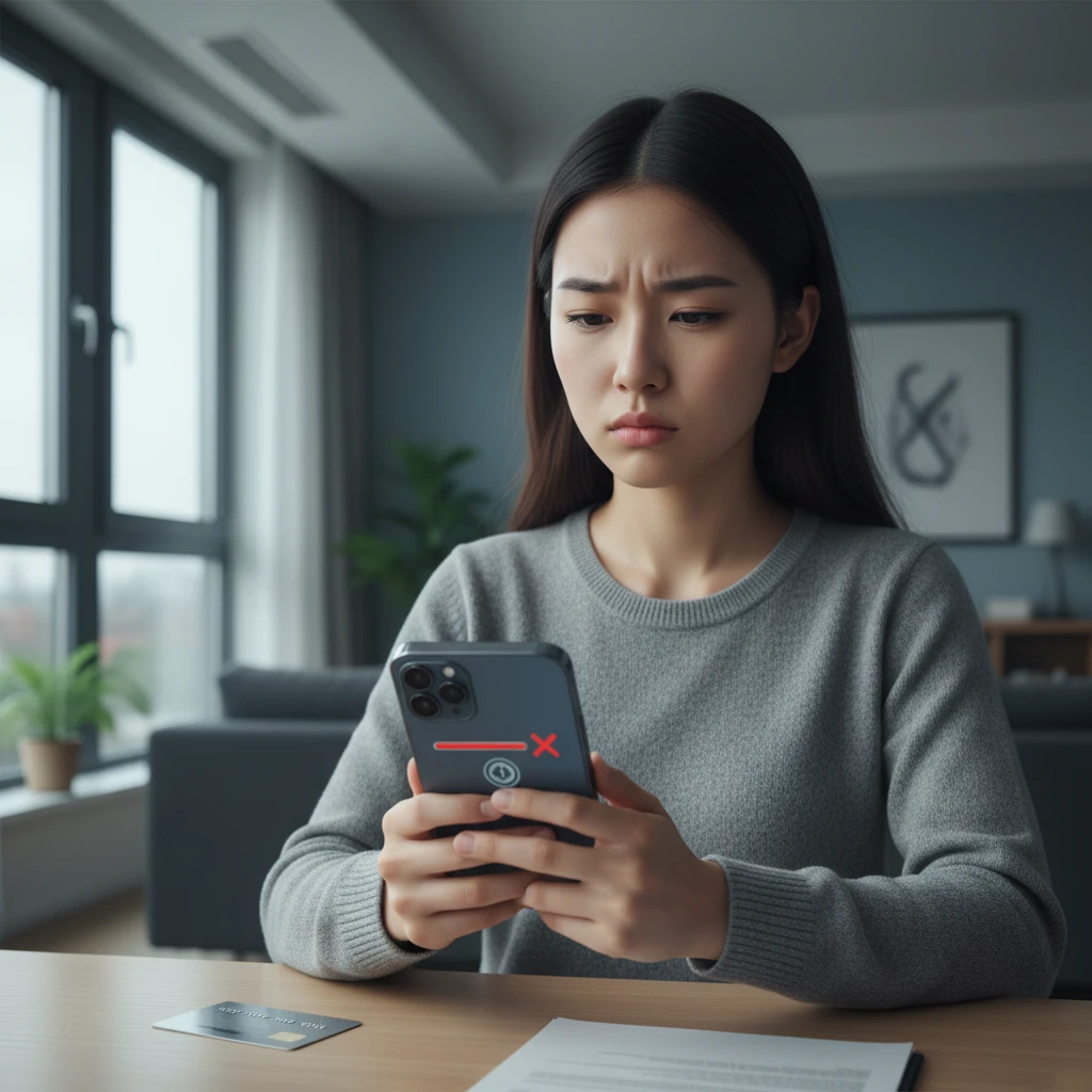 갑자기 멈춘 모바일 데이터 신호 재설..