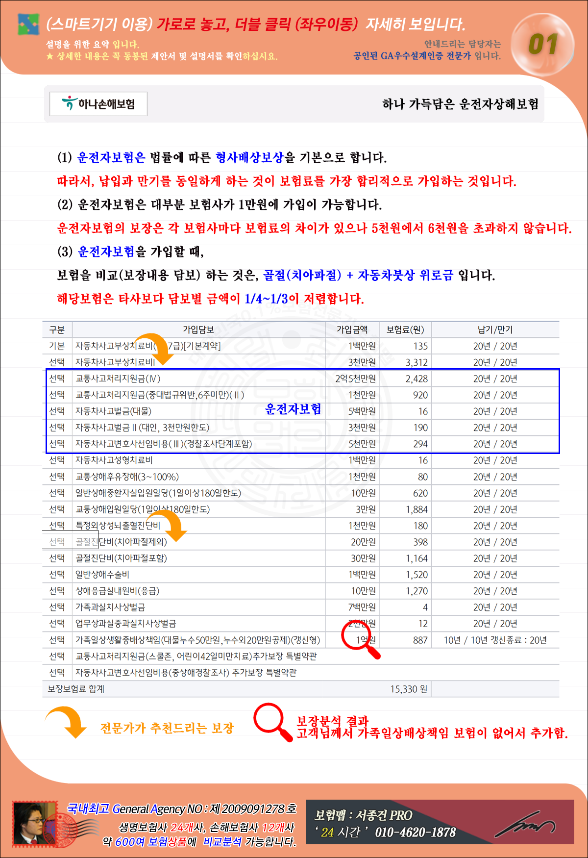 권상은님운전자보험추천설계