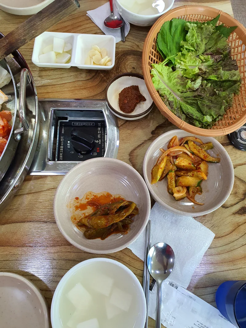 군자닭갈비 밑반찬