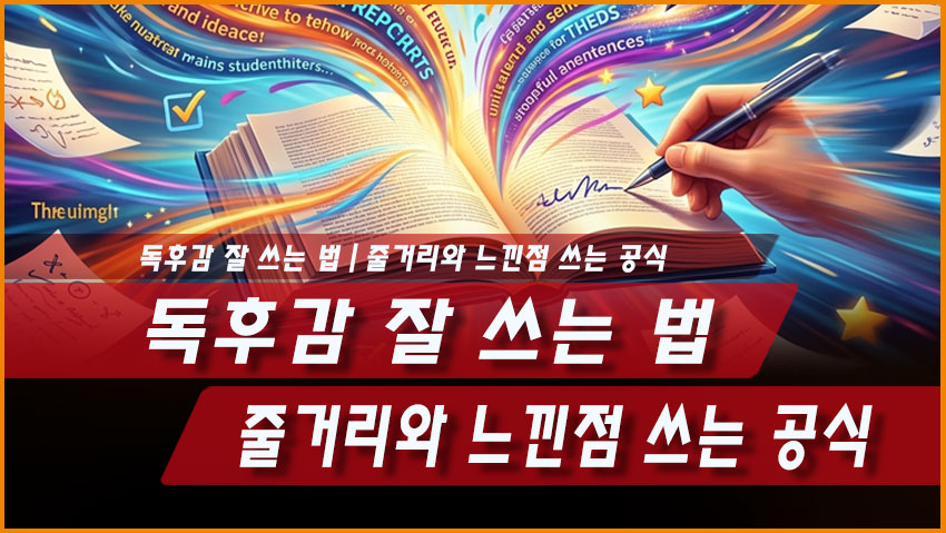 독후감 잘 쓰는 법｜줄거리와 느낀점 쓰는 공식