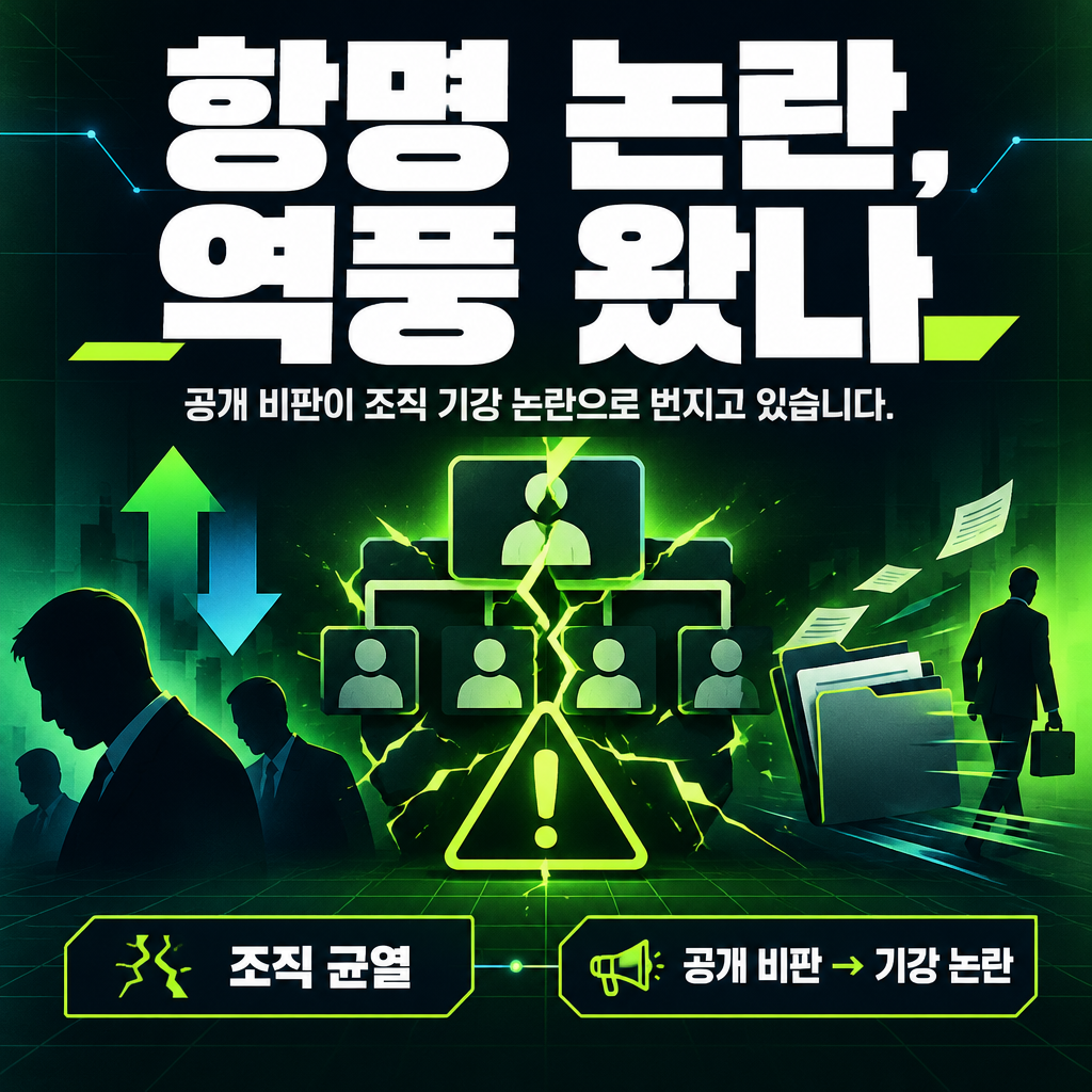 항명 논란, 역풍 왔나