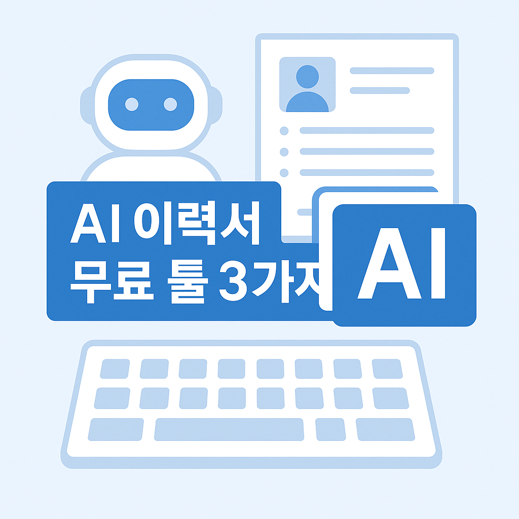 AI 이력서 무료 툴 3가지 - 10분 만에 이력서와 자소서를 완성하는 방법