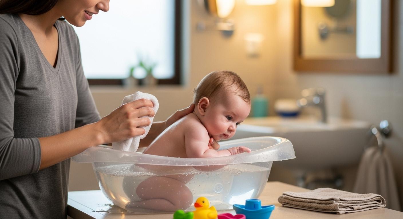 아기 예방접종 후 목욕