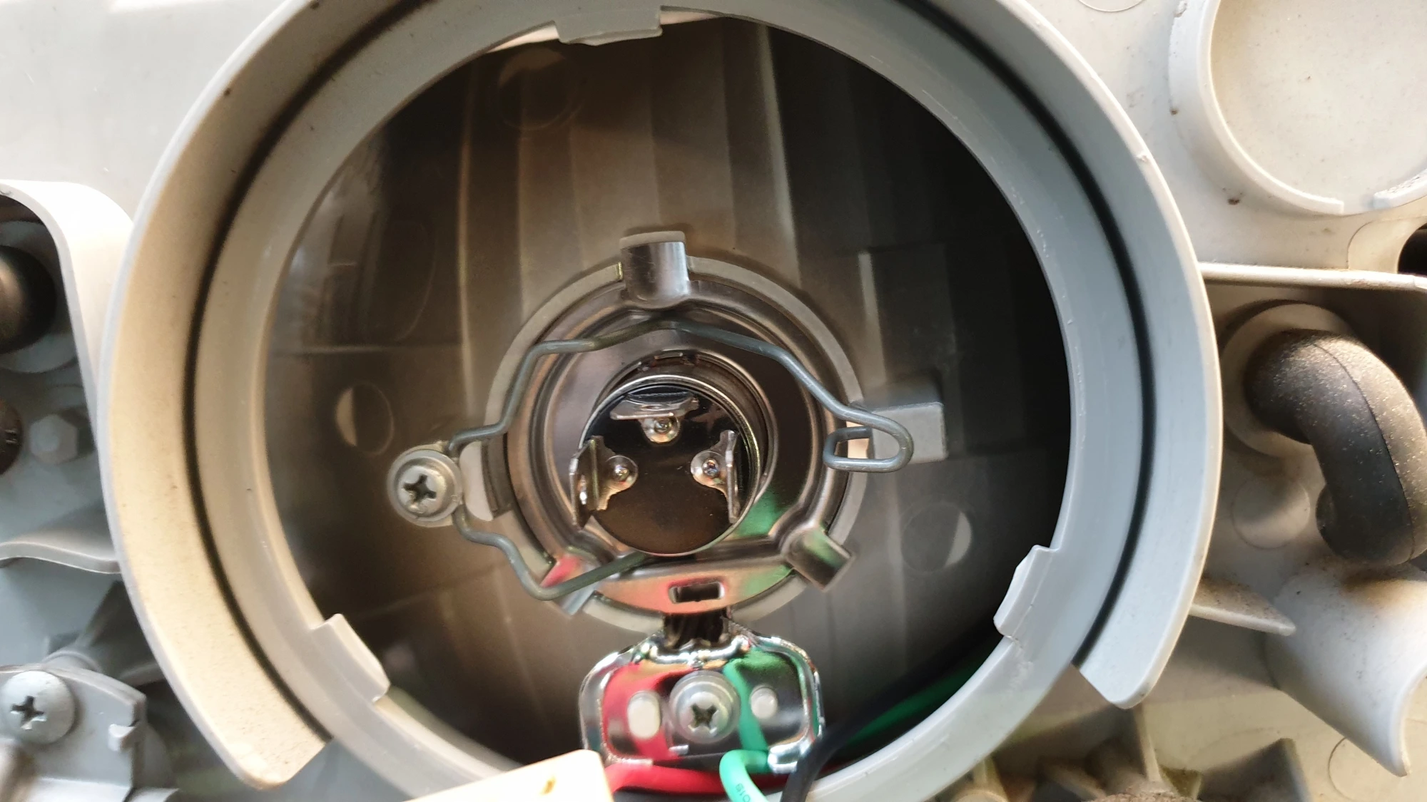 램프 고정 모습