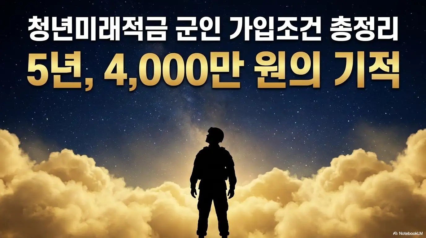 청년미래적금 가입조건 군인 군대 기간 총정리 글의 썸네일