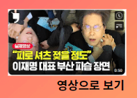 이재명 피습범 신상 파랑왕관 정치권반응 경정맥 손상