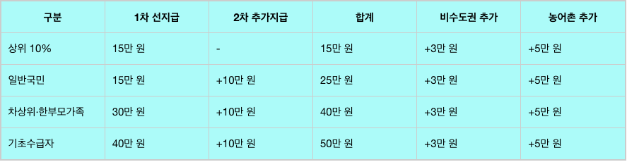 민생회복 소비쿠폰