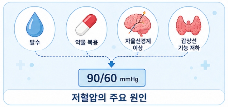 저혈압의 원인과 발생 메커니즘
