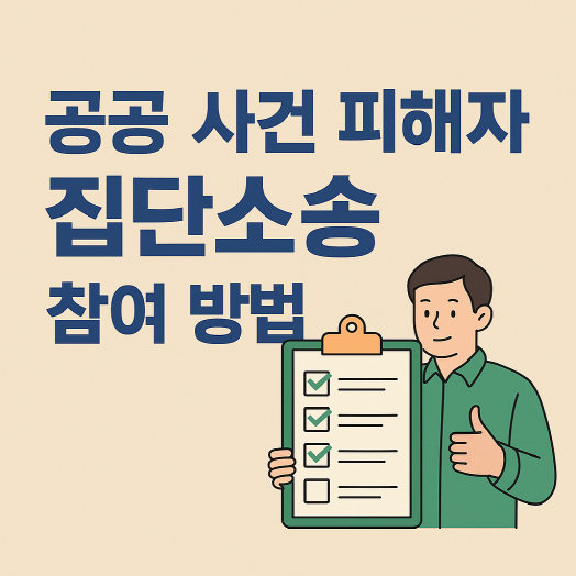 공공 사건 피해자 집단소송 참여 방법, 나도 참여 가능할까?