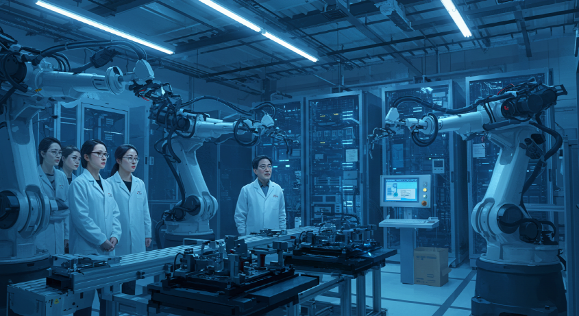 AI 시대 대규모 투자의 필요성을 보여주는 첨단 산업 시설