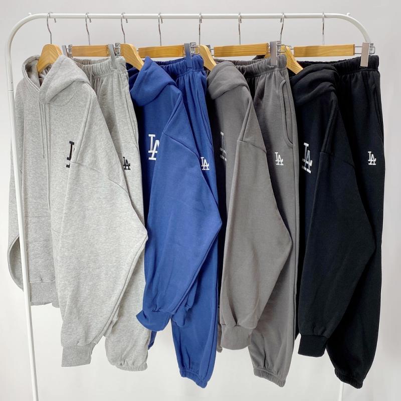 여성 기모 후드 트레이닝 세트 키작녀 조거팬츠 츄리닝 상하세트 빅사이즈 오버핏