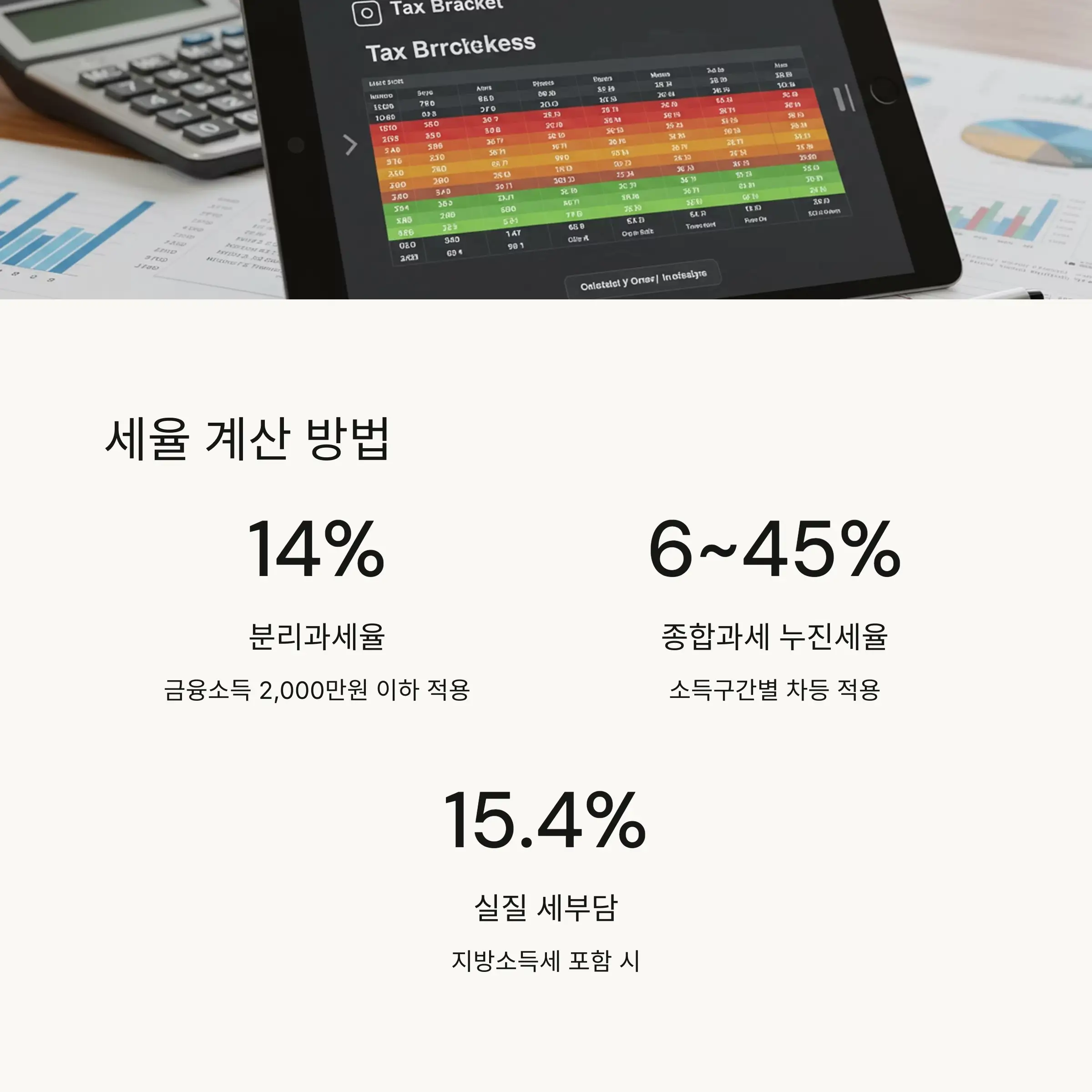 📊 세금 계산 방법과 세율