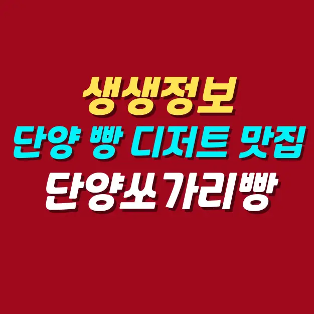 생생정보-단양-빵-디저트-맛집-추천