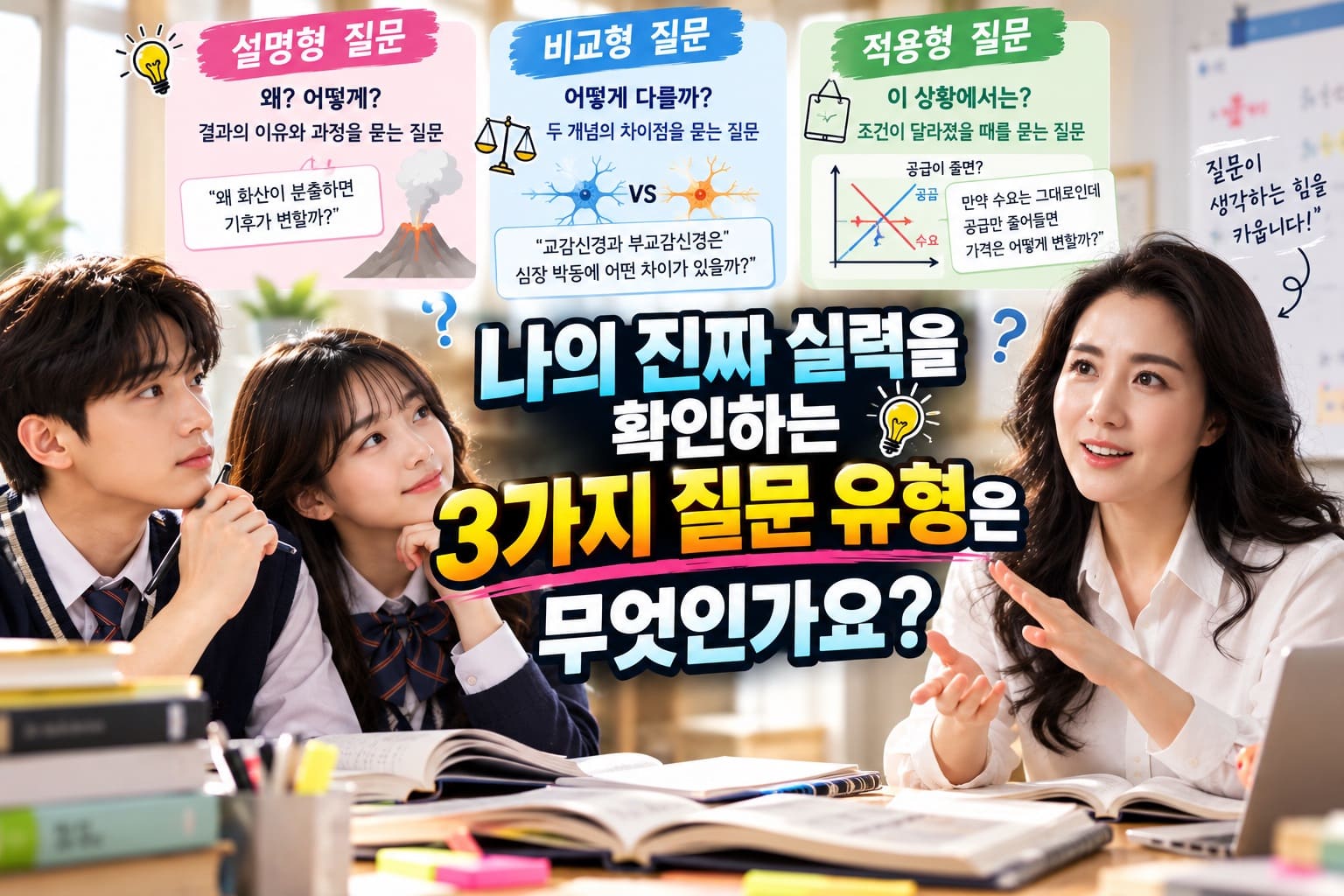 나의 진짜 실력을 확인하는 3가지 질문 유형은 무엇인가요?
