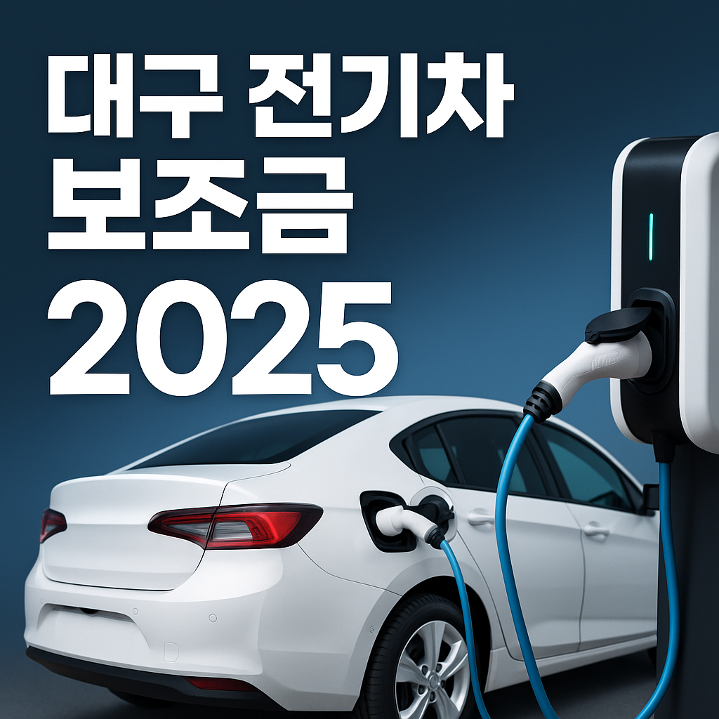 2025년 대구 전기차 보조금 최신 총정리