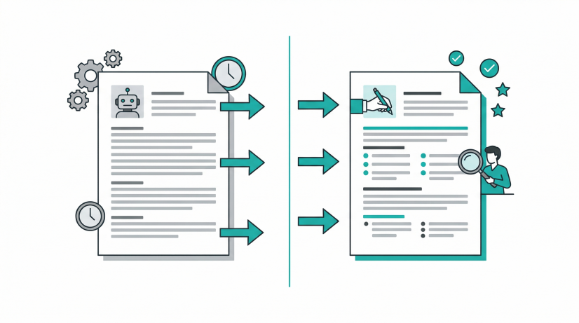 AI 블로그 글쓰기 AI 초안 생성과 사람 편집 차이 워크플로 비교 2026