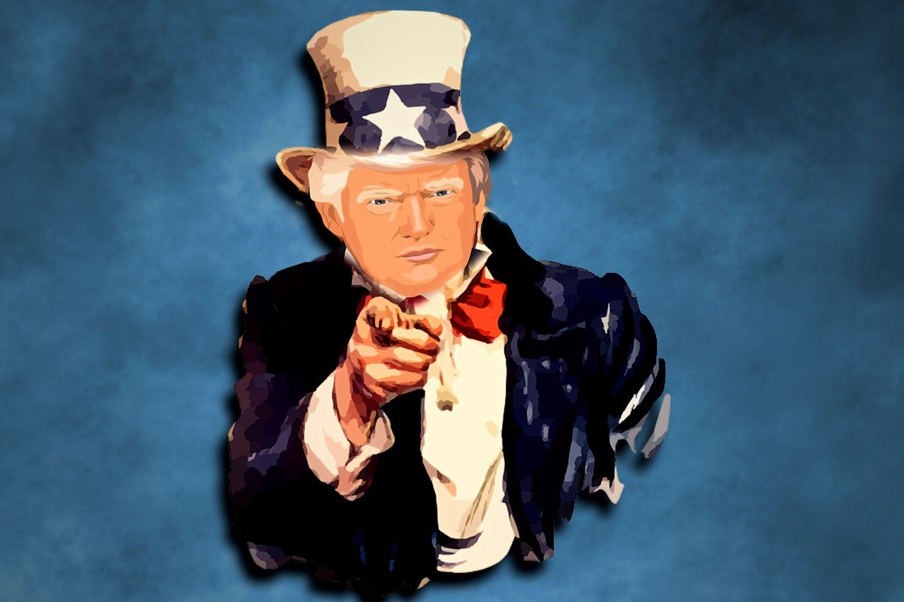 Donald Trump in Uncle Sam costume