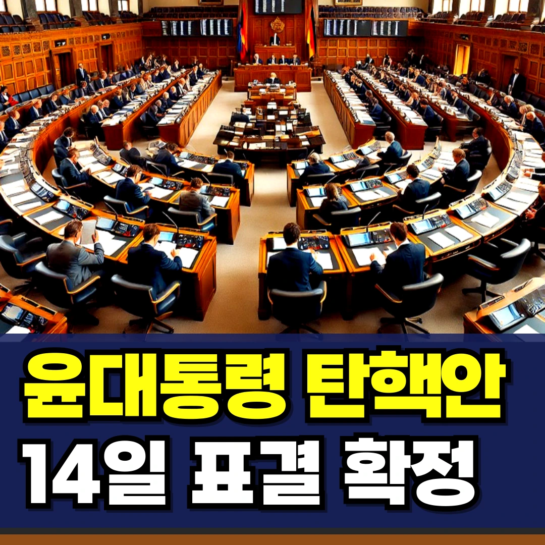 윤대통령-탄핵안-14일-표결-시간-결과