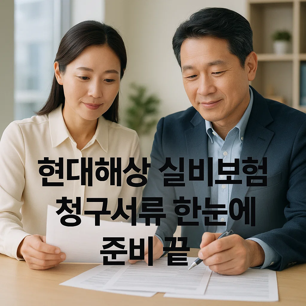 현대해상 실비보험 청구서류 한눈에 준비 끝